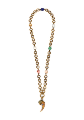 ETRO paisley-parrot crystal necklace - Gold
