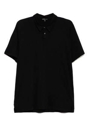 James Perse brushed lotus polo shirt - Black