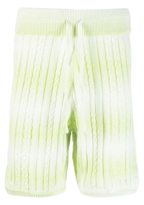 GCDS knitted degradé bermuda shorts - Green