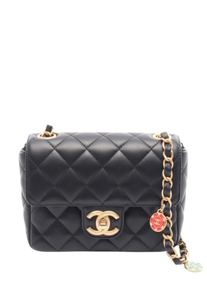 CHANEL Pre-Owned 2021-2025 Mini CC Quilted Lambskin Square Flap Bag crossbody bag - Black