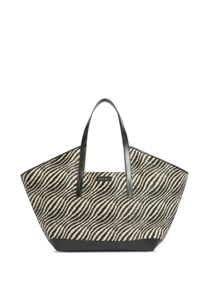 Marni raffia-effect shoulder bag - Black