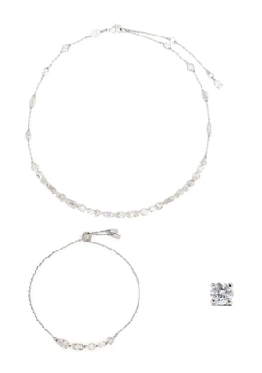 Swarovski Mesmera crystal-embellished three-piece set - Silver