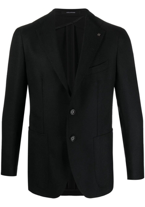 Tagliatore single-breasted wool blazer - Black