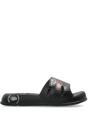 Kenzo logo-print slides - Black