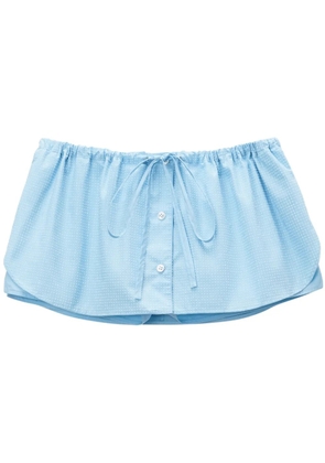 Alexander Wang crystal-embellished skort - Blue