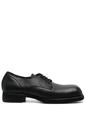 Guidi lace-up leather shoes - Black