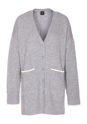 PINKO mélange-effect cardigan - Grey