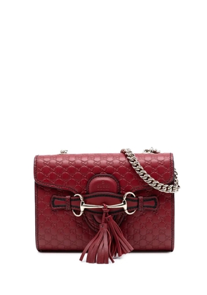 Gucci Pre-Owned 2016-2025 Mini Microguccissima Emily crossbody bag - Red