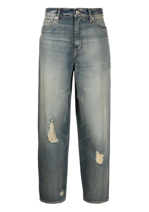 Kenzo mid-rise tapered jeans - Blue