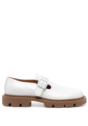 Maison Margiela Ivy leather monk loafers - White