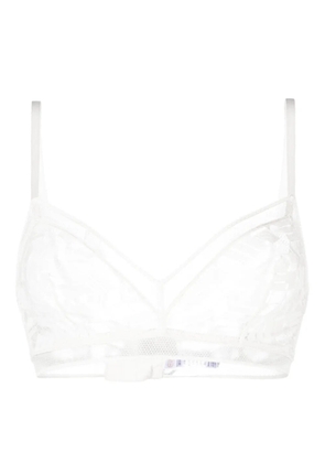 ERES Onctueux lace triangle-cup bra - White