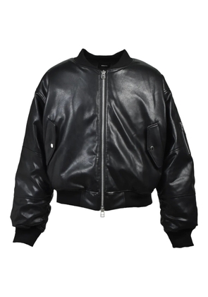BREATH zip-up bomber jacket - Black