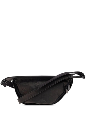 Yohji Yamamoto leather messenger bag - Black