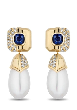 Mason & Books 14kt yellow gold Scottie multi-stone earrings