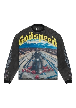 GODSPEED Long Lonely Road long-sleeve T-shirt - Grey