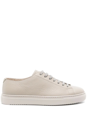 Doucal's lace-up leather sneakers - Grey