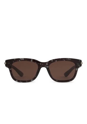Alexander McQueen Eyewear rectangle-frame sunglasses - Brown