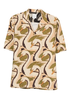 Paul Smith swan-print shirt - Neutrals
