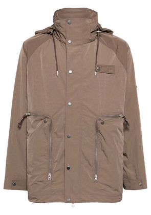Spoonyard hooded long-sleeve jacket - Brown