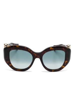 Cartier Eyewear oversize-frame sunglasses - Brown