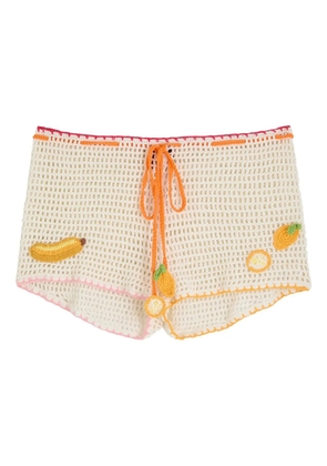 Leslie Amon Tutti Frutti shorts - Neutrals
