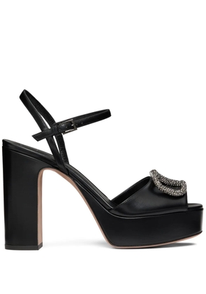 Valentino Garavani 115mm VLogo Signature platform sandals - Black