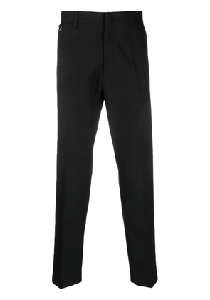 Low Brand pressed-crease cropped trousers - Black
