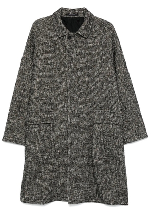 Tagliatore notched-collar single-breasted coat - Black