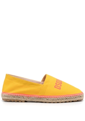DSQUARED2 logo-print espadrilles - Yellow