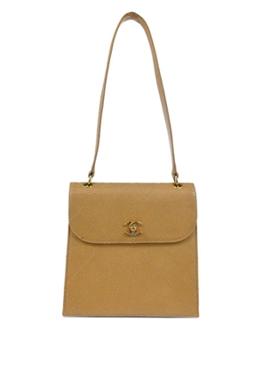 CHANEL Pre-Owned 1998 leather shoulder bag - Neutrals