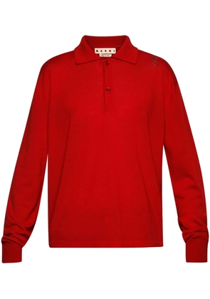 Marni logo-embroidered polo shirt