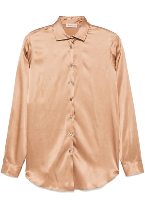 Blanca Vita satin shirt - Brown