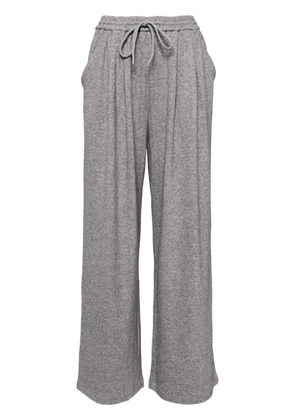 b+ab drawstring straight-leg trousers - Grey
