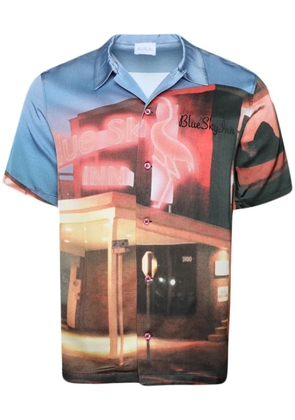 BLUE SKY INN Flamingo Inn graphic-print shirt