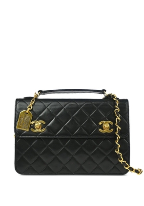 CHANEL Pre-Owned 1990 Double Turn-Lock handbag - Black