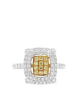 HYT Jewelry 18K gold and platinum diamond ring - Silver