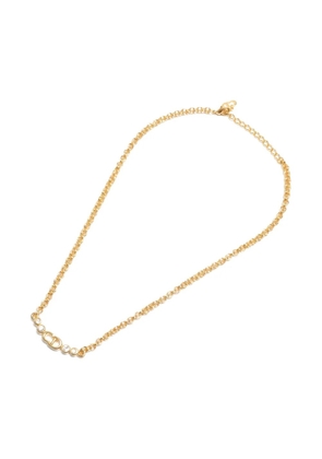Christian Dior Pre-Owned 1980-1990 logo necklace - Gold