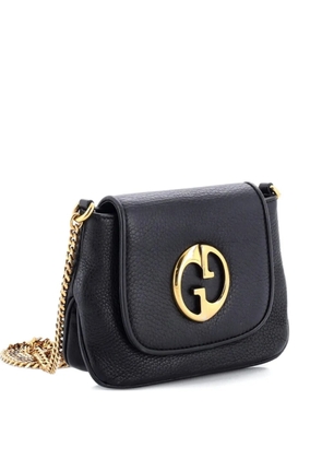 Gucci Pre-Owned 1973 Chain Shoulder Bag Leather Small crossbody bag - Black