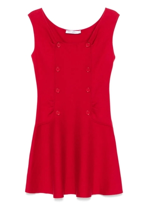 Christian Dior Pre-Owned 2010s decorative-buttons dress - Red