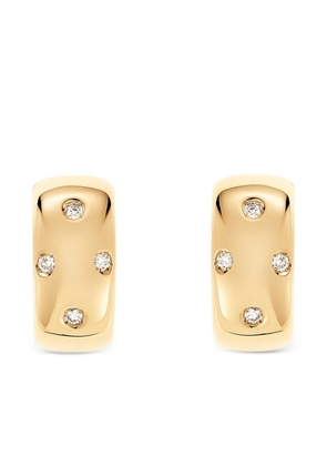 FULLORD 18K white gold Ghost diamond earrings - Silver