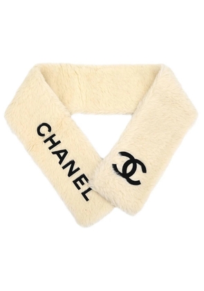 CHANEL Pre-Owned 1990-2000s CC scarf - White
