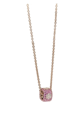 FULLORD 18K rose gold Ghost pink sapphire and diamond necklace