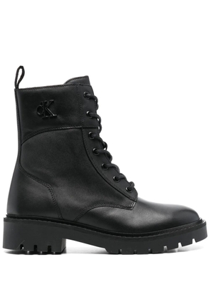 Calvin Klein Jeans leather boots - Black