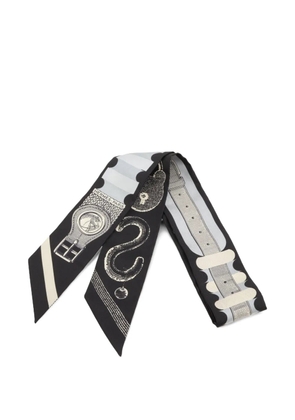 Hermès Pre-Owned 2025 Bride a Brac printed silk scarf - Black