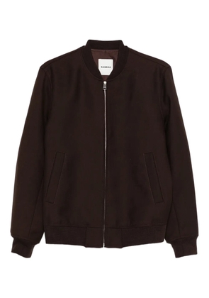 SANDRO double-faced bomber jacket - Brown