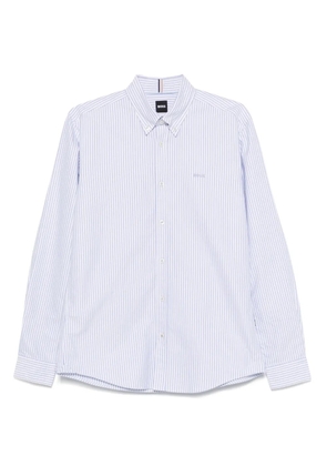 BOSS striped cotton shirt - Blue