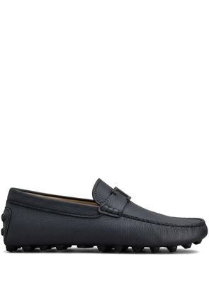 Tod's Gommino logo plaque leather loafers - Black