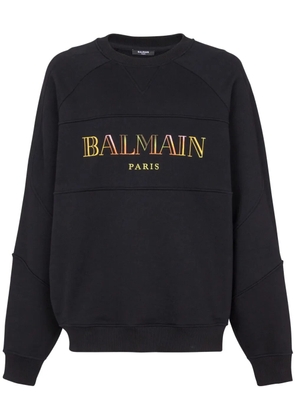 Balmain embroidered oversized sweatshirt - Black
