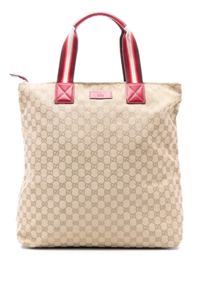 Gucci Pre-Owned 2016-2025 GG Canvas Web tote bag - Brown