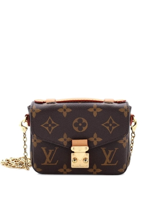 Louis Vuitton Pre-Owned Micro Metis Monogram Canvas crossbody bag - Brown